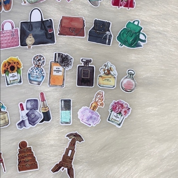 LUX STICKERS DESIGNER SCRAPBOOK STICKERS SET OF 36 - Picture 5 of 9